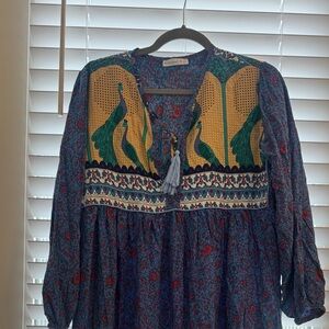 Bohemian Long Sleeve Maxi Dress